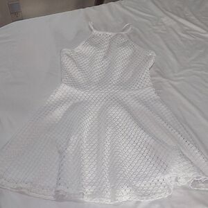 Sally Miller White Textured  Dress.Size XS